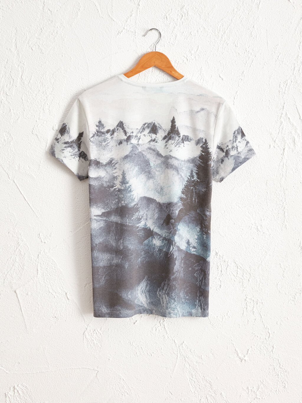 Crew Neck Printed Short Sleeve T-Shirt